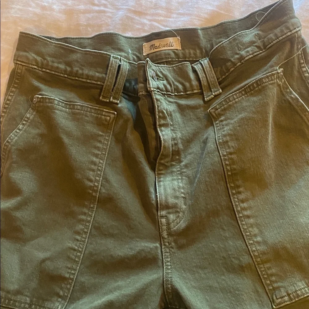 Madewell high rise cropped wide leg pant. - Picture 3 of 5